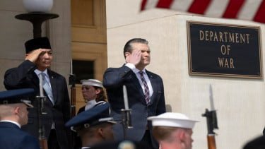 Menhan Sjafrie Bertemu Menteri Perang AS di Pentagon, Sepakati Kerja Sama Pertahanan