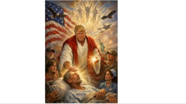 Heboh Foto AI Trump Jadi Yesus, Iran Langsung Balas dengan Satir Pedas