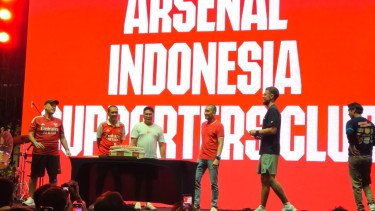Aaron Ramsey tiba di Jakarta