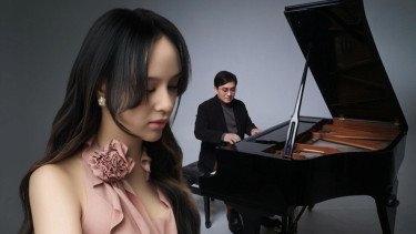 Dinda Ghania dan Yovie Widianto.