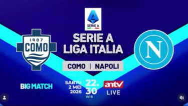 Nonton Sekarang! Siaran Langsung Serie A Como vs Napoli di ANTV, Nico Paz Jadi Tumpuan Tuan Rumah