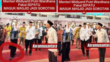 Menpar Disebut Pakai Sepatu Masuk Masjid