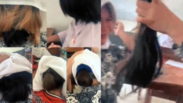 Viral Murid SMKN 2 Garut Menangis usai Rambut Digunting Guru BK, Warganet: Mereka Pake Kerudung