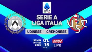 Sedang Berlangsung! Live di ANTV Udinese vs Cremonese, Ujian Emil Audero Cs Lepas dari Degradasi
