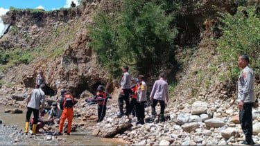 Pencarian puluhan korban tenggelam di Sungai Uwe Wamena