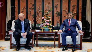 Viral penampaka kursi Trump lebih pendek dari Xi Jinping