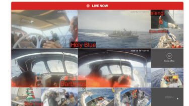 Penampakan Armada Global Sumud Diintersepsi