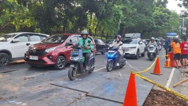 Catat! Jalan Lenteng Agung Arah Depok Ditutup sampai Besok Pagi, Begini Pengalihan Rute Lalu Lintasnya