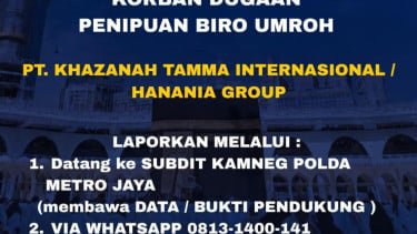 Dirut Hanania Travel Tersangka dan Ditahan Polda Metro Buntut Dugaan Penipuan Umrah Rugikan 128 Korban Rp12,1 M