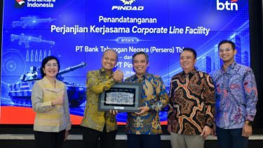 Kerja sama BTN dan Pindad.