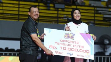 Megawati Hangestri saat jadi Best Opposite di Proliga 2026