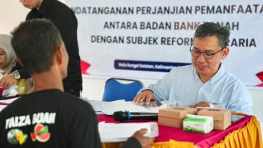 Reforma Agraria Badan Bank Tanah Beri Kepastian Hak Atas Tanah ke Warga HSS Kalsel