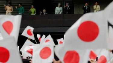 Permaisuri Emerita Jepang Michiko, Kaisar Emeritus Akihito, Kaisar Naruhito, Permaisuri Masako dan keluarga kerajaan