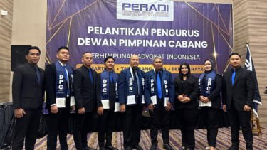 Pelantikan pengurus DPC Peradi Bekasi Raya