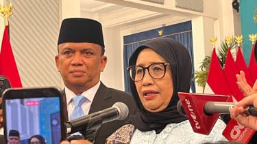 Kepala Badan Gizi Nasional (BGN), Nanik S Deyang di Istana Negara