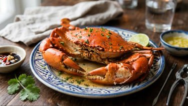Ilustrasi Kepiting Seafood