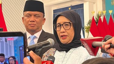 Kepala BGN Nanik S Deyang di Istana Negara, Jakarta Pusat