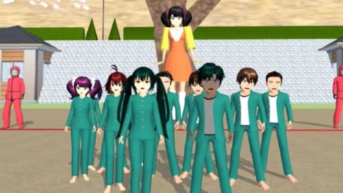 Cara Menjadi Pemain Squid Game di Sakura School Simulator, Tantangan Makin Seru!