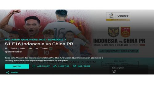 Bisa Nonton dari HP, ini Link Streaming dan Jadwal Lengkap Indonesia vs China Malam Ini