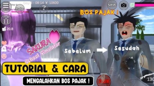 Cara Mengalahkan Boss Pajak di Sakura School Simulator: Senjata Terbaik dan Trik Jitu