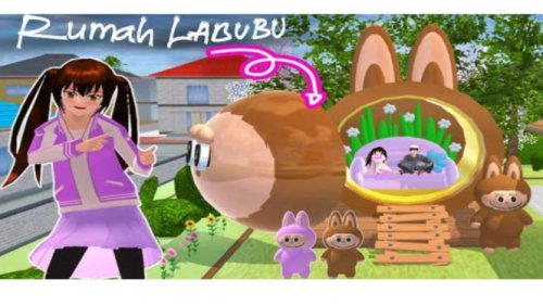 Cara Bikin Rumah Labubu Lucu di Sakura School Simulator, Bikin Main Game Makin Menggemaskan