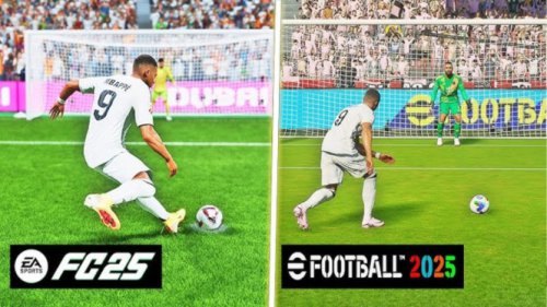 Grafik eFootball 2025 vs FC Mobile 25, Mana yang Lebih Realistis?