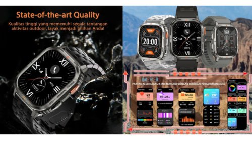 Tak Disangka! Smartwatch Rp200 Ribuan Ini Bisa Telepon dan Arah Kiblat Otomatis