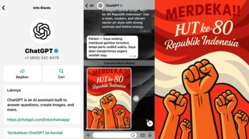 Cara Bikin Gambar AI Tema Kemerdekaan Langsung di WhatsApp, Gampang Banget!
