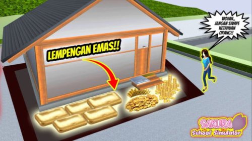 Terbongkar! Ini 7 Lokasi Rahasia Harta Karun di Istana Sakura School Simulator