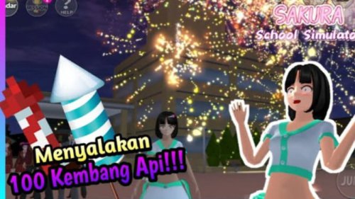 Rahasia Bikin Pesta Kembang Api Spektakuler di Sakura School Simulator