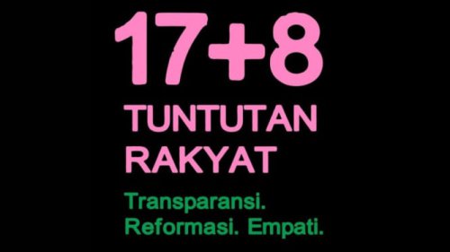 Link dan Cara Membuat Foto Pink dan Hijau untuk Dukung Gerakan 17+8 Tuntutan Rakyat