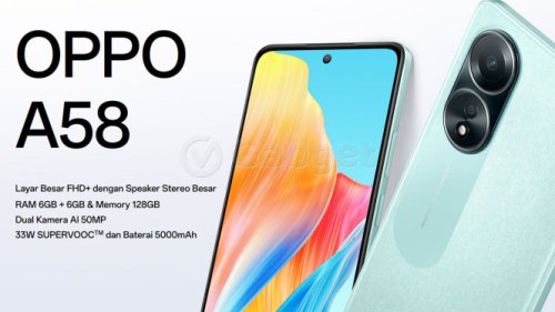 Turun Harga 560 Ribu di Juni 2025, OPPO A58 Dibekali RAM 8GB dan Baterai 5000mAh!