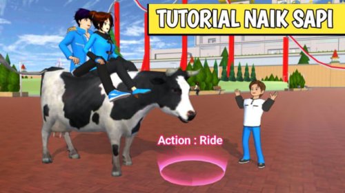 Cara Menunggangi  Sapi yang Jinak di Sakura School Simulator: Panduan Lengkap dan Trik Menarik!