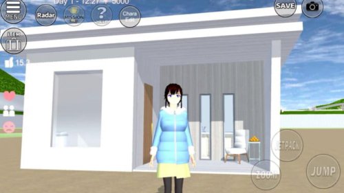 Cara Paling Mudah dan Cepat Membangun Rumah Miniatur Super Kecil di Sakura School Simulator!