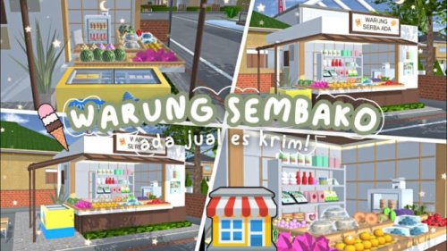 PANDUAN Cara Belanja ke Kedai Sembako di Sakura School Simulator! Bisa MEMBORONG Juga!