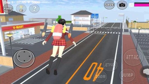 Cara Cepat Terbang Tanpa Jetpack di Sakura School Simulator, Cuma Modal Pose dan Trik Kreatif!