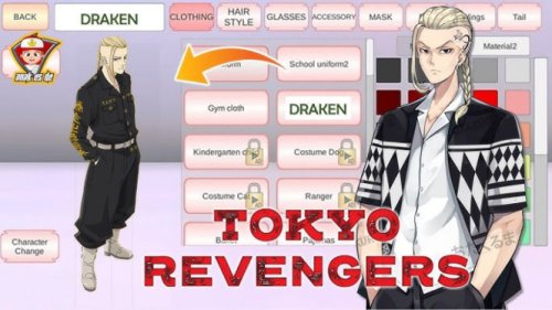Cara Bikin Karakter Tokyo Revengers di Sakura School Simulator, Lengkap dari Mikey Sampai Draken!