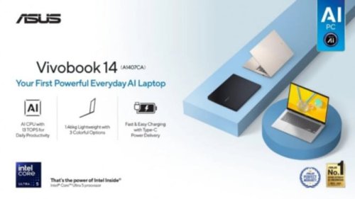 ASUS Vivobook 14 A1407CA Resmi di Indonesia! Laptop AI dengan Intel Core Ultra, Harga Terjangkau &amp; Fitur WOW!