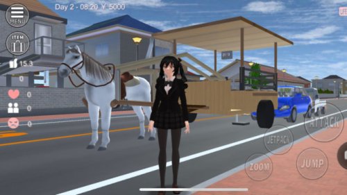 Cara Berkendara dengan Delman dan Mendapatkannya di Sakura School Simulator