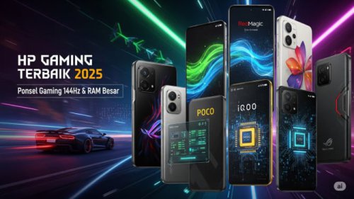 Performa Ganas! 5 HP Gaming Terbaik 2025 dengan Layar Mulus dan RAM Besar