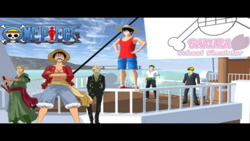 Bikin Karakter One Piece di Sakura School Simulator? Ini Cara Keren Bikin Luffy Cs di Konoha!