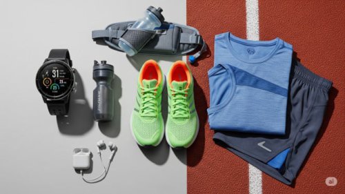 1. Sepatu Lari: Fondasi Utama Kenyamanan, 2. Pakaian Lari (Running Apparel): Ringan dan Cepat Kering, 3. Jam Lari / Smartwatch: Pelatih Pribadi di Pergelangan Tangan, 4. Botol Minum dan Hydration Pack: Menjaga Stamina Tetap Stabil, 5. Headband dan Topi Lari: Pelindung dari Panas dan Keringat, 6. Lampu dan Reflective Vest: Keselamatan Nomor Satu, 7. Earphone atau Headset Nirkabel: Hiburan di Setiap Langkah, 8. Running Belt / Waist Bag: Penyimpanan Tanpa Gangguan, 9. Kaos Kaki Lari: Detail Kecil, Dampak Besar, Tabel Rangkuman Peralatan Lari dan Fungsinya, &nbsp;, Berlari Lebih Maksimal! Inilah 9 Gear Wajib yang Digunakan Pelari Hebat