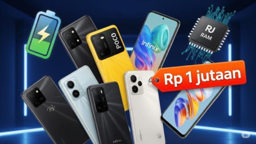 Top 5+ HP Rp 1 Jutaan Terbaik 2025: Baterai Jumbo &amp; RAM Besar Buat Multitasking Lancar