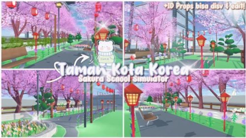 Taman Korea Terbaik di Sakura School Simulator: Spot Foto Aesthetic Wajib Coba