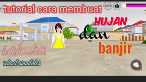 Cara Bikin Hujan &amp; Banjir di Sakura School Simulator, Gampang Banget!