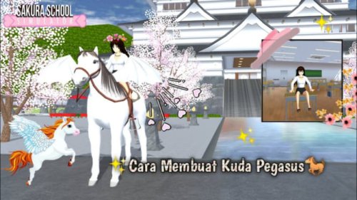Cara Paling Mudah Mendapatkan Kuda Pegasus di Sakura School Simulator, Dijamin Berhasil