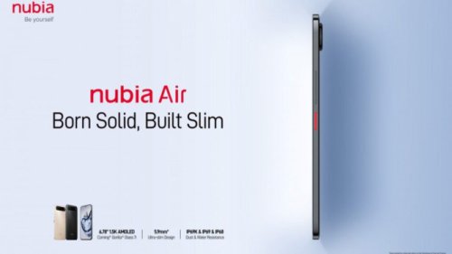Tipis Banget! Nubia Air Cuma 5,9mm tapi Tahan Debu, Air, dan Semprotan Tekanan Tinggi