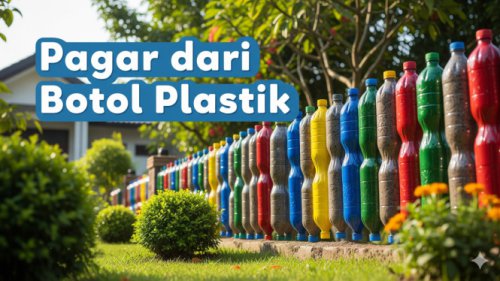 Anti Mainstream! Ubah Botol Plastik Jadi Pagar Halaman yang Kuat dan Indah