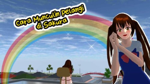 Trik Rahasia Bikin Pelangi Double di Sakura School Simulator