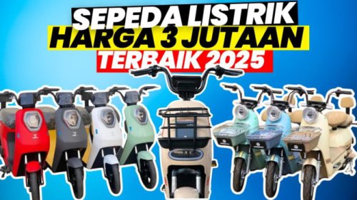 Terlaris 2025! Pilihan 10 Sepeda Listrik Awet &amp; Ramah Lingkungan dengan Harga Mulai dari 2 Juta